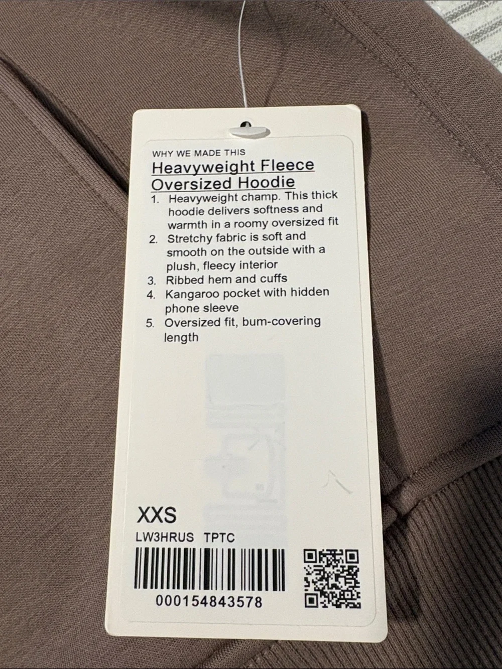 Lululemon Heavyweight Fleece Oversized Hoodie ~ XXS ~ Taupetastic